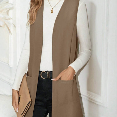 European And American Style Women New Knit Casual Cardigan Sleeveless