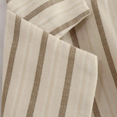 Lady Commute Or High Street Striped Blazer Women's Single-breasted Slim Blazer 2025 Spring Fashion Simple Modern Blazer