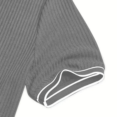 Men's Polo Short-sleeved Shirt Solid Color For Men Business Casual And Trendy Summer New Men's Short-sleeved Polo Shirt