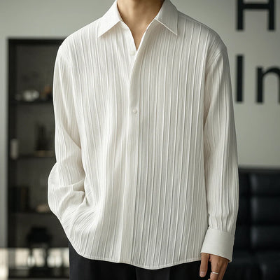 Men's Clothing Shirts Long Sleeve New Fashion Turn-down Collar Simple Comfortable Versatile Selling Versatile