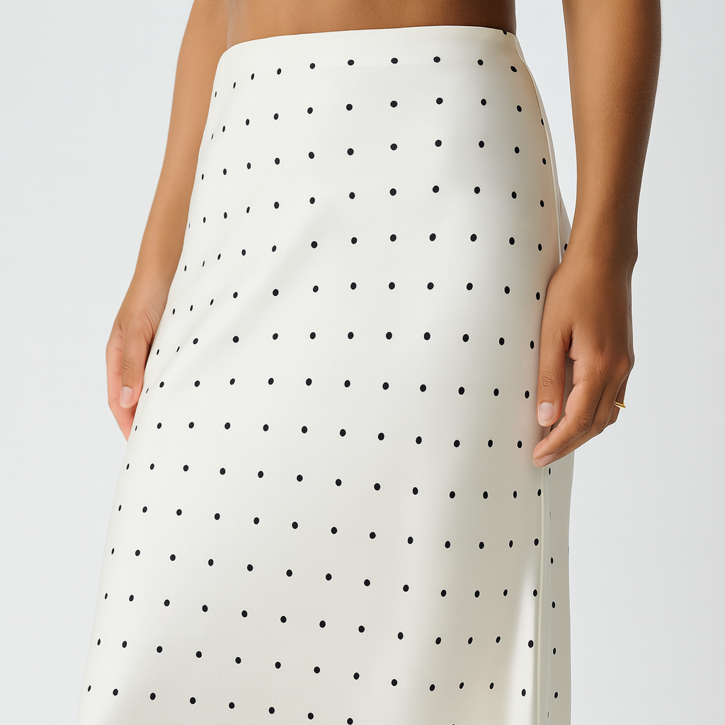 Blifanbo  Polka Dot High Waist Midi Skirt For Women Stain Slim Elegant Bodycon Midi Skirt Autumn fashion Female Skirt Streetwear