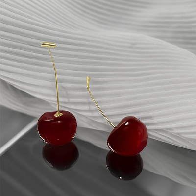 Cute Cherry Fruit Earrings