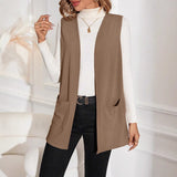European And American Style Women New Knit Casual Cardigan Sleeveless