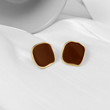 Retro Square Stud Earring Fashion Women Korean Jewelry