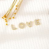 Classics Zircon Inlay Pendant Necklace Gold Colour Women