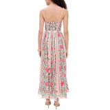 Decorative Beads Sling Positioning Print Holiday Dress