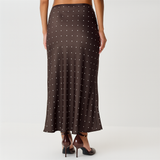 Blifanbo  Polka Dot High Waist Midi Skirt For Women Stain Slim Elegant Bodycon Midi Skirt Autumn fashion Female Skirt Streetwear