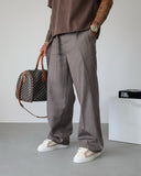Men's Casual Striped Lace-Up Pants