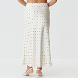 Blifanbo  Polka Dot High Waist Midi Skirt For Women Stain Slim Elegant Bodycon Midi Skirt Autumn fashion Female Skirt Streetwear