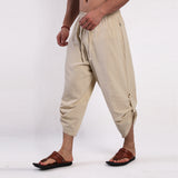 Cotton And Linen Casual Eighth Pants