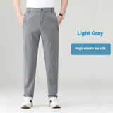Elastic Waist Straight Dad Sports Pants