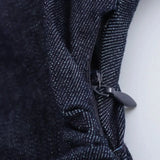 traf Spring New 1975 series denim MIDI dress with lapel side zipper fashion wrinkle waist slim elegant dress
