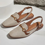Women Platform Sandals Flat Anti-slip Closed Toe Metal Shoes Women Outdoor Round Toe Wedge Sandals Women Sandalias De Mujer
