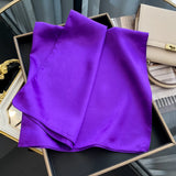 Latest Women's Solid Silk Shawl Hijabs Pashmina Foulard Bandana Bandannas Popular Sunscreen Headcloth 60cm Square Scarf