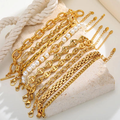 Gold Plated Chunky Chain Bracelet