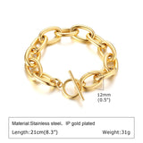 Gold Plated Chunky Chain Bracelet
