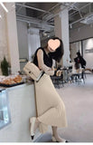 Classical Pleated High Waist Midi Skirt for Women Summer Autumn New Style Slimming Versatile Polyester Fiber A- Line Skirt