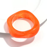 Boho Brown Irregular Acrylic Resin Chunky Bangles for Women