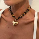 Ingemark Multilayer Velvet Chain Necklace Women 2025 New Fashion Metal Conch Starfish Heart Pendant Neck Jewelry