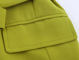 Spring Summer Elegant Solid Office Lady Suits Fashion Sashes Shrug Single Breasted Straight Blazers Chic Flare Pants