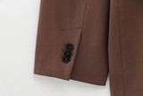 Spring Summer Office Lady Elegant Solid Women Suit Fashion Casual Sashes Straight Shrug Blazer Chic Zipper Long Pant