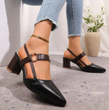 Women's Shoes Trend 2025 Shoe Genuine  Medium Heel Block Heels Mirror Luxury Designer Chunky Sandals Ladies Sexy Sandal