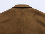 Women Pilots Jacket-Pull-Down Collar, Long Sleeves, Hidden Pockets, Ideal for Autumn&Winter Chic Looks