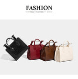 Fashionable Large Capacity Crocodile Pattern Handbag Shoulder Bag Crossbody Bag Stylish Summer New Arrival Handbag