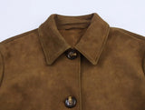 Women Pilots Jacket-Pull-Down Collar, Long Sleeves, Hidden Pockets, Ideal for Autumn&Winter Chic Looks