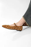Fashion Crystal Ballet Flats Designer Luxury Mary Jane Shoes Women Black Versatile Single Shoes Comfort Soft Sole Women Loafers