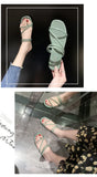 2025 New Roman Style Women's Summer Slippers Korean Fashion Open-Toe Sandals Casual Flat Outdoor Beach Shoes Non-Slip Slippers