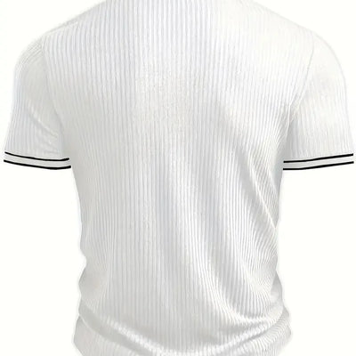 Men's Polo Short-sleeved Shirt Solid Color For Men Business Casual And Trendy Summer New Men's Short-sleeved Polo Shirt