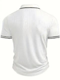 Men's Polo Short-sleeved Shirt Solid Color For Men Business Casual And Trendy Summer New Men's Short-sleeved Polo Shirt