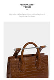 Fashionable Large Capacity Crocodile Pattern Handbag Shoulder Bag Crossbody Bag Stylish Summer New Arrival Handbag