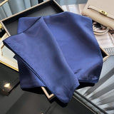 Latest Women's Solid Silk Shawl Hijabs Pashmina Foulard Bandana Bandannas Popular Sunscreen Headcloth 60cm Square Scarf