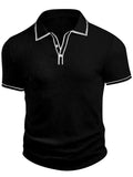 Men's Polo Short-sleeved Shirt Solid Color For Men Business Casual And Trendy Summer New Men's Short-sleeved Polo Shirt