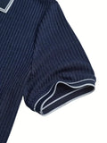 Men's Polo Short-sleeved Shirt Solid Color For Men Business Casual And Trendy Summer New Men's Short-sleeved Polo Shirt