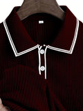 Men's Polo Short-sleeved Shirt Solid Color For Men Business Casual And Trendy Summer New Men's Short-sleeved Polo Shirt