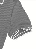 Men's Polo Short-sleeved Shirt Solid Color For Men Business Casual And Trendy Summer New Men's Short-sleeved Polo Shirt