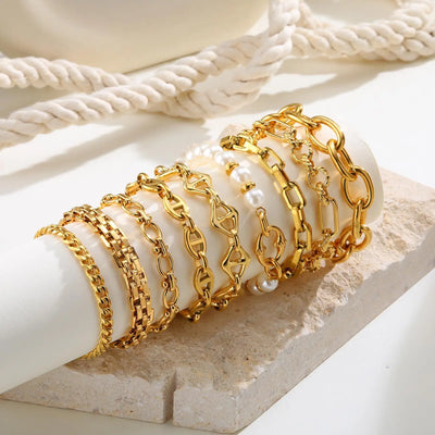Gold Plated Chunky Chain Bracelet