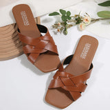 Woven Sandals Women's Summer Flat Bottom Casual Outdoor Non-slip Beach Women's Shoes Luxury Design Slippers Flip Flops