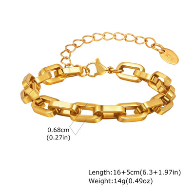 Gold Plated Chunky Chain Bracelet