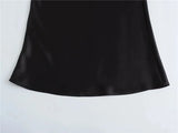 Black Satin Skirt Woman High Waist Elegant Long Skirts For Women Fashion Summer Midi Skirt Office Women's Skirts