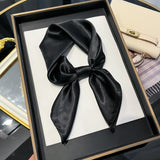 Latest Women's Solid Silk Shawl Hijabs Pashmina Foulard Bandana Bandannas Popular Sunscreen Headcloth 60cm Square Scarf