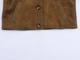 Women Pilots Jacket-Pull-Down Collar, Long Sleeves, Hidden Pockets, Ideal for Autumn&Winter Chic Looks