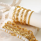 Gold Plated Chunky Chain Bracelet