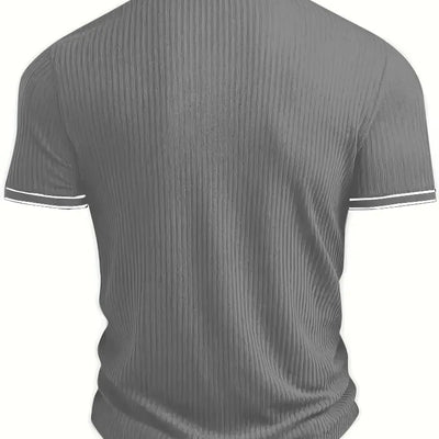 Men's Polo Short-sleeved Shirt Solid Color For Men Business Casual And Trendy Summer New Men's Short-sleeved Polo Shirt