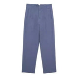 TRAFZA Women Elegant Solid Pencil Pants High Waist Pant For Women Casual Streetwear Woman Trousers Office Wear Chic Pant
