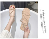 2025 New Roman Style Women's Summer Slippers Korean Fashion Open-Toe Sandals Casual Flat Outdoor Beach Shoes Non-Slip Slippers
