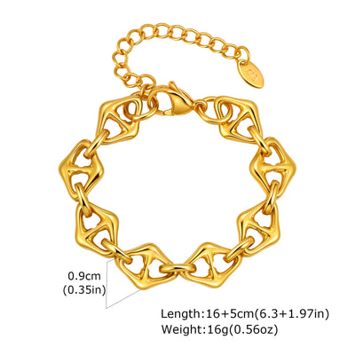 Gold Plated Chunky Chain Bracelet